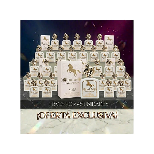 PACK DE 48UN.Faras Abiyad Edp 100Ml Unisex
