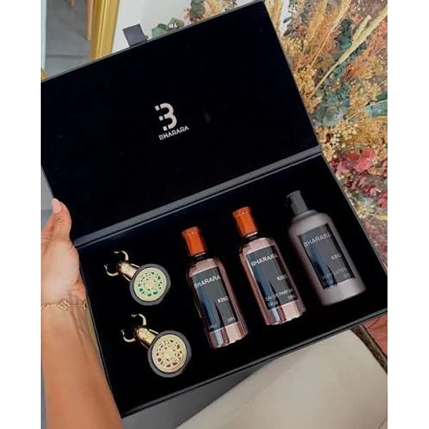 Estuche Bharara King Edp 100Ml + 100Ml A/S+200Ml B/L +10Ml+10Ml 2