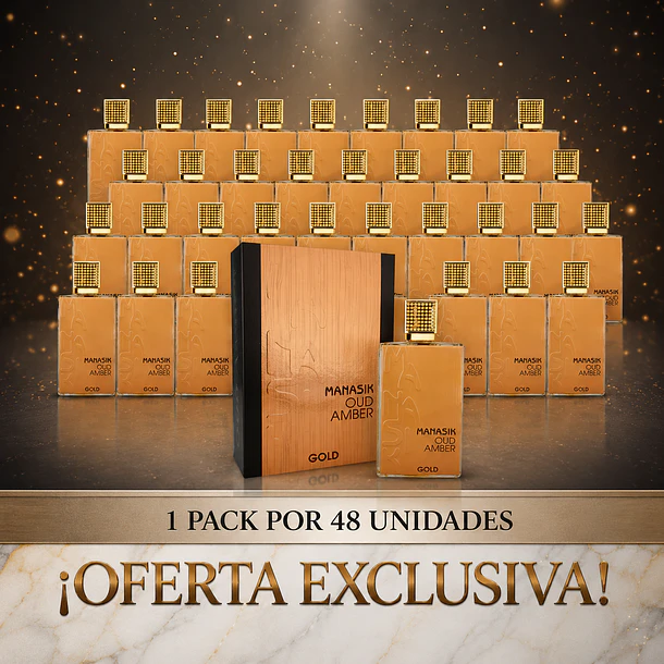 48 un. Oud Amber Gold Manasik Edp 100Ml Unisex