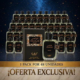 PACK 48 UN. Hawajis Black Manasik Edp 100Ml Hombre