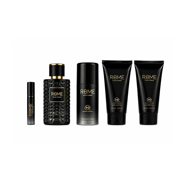 Estuche Bharara Rome Pour Homme  100ML+15ML+150ML DEO +150ML B/L+150ML S/G Hombre 2