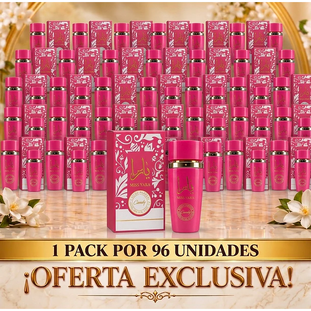 Pack 96 Unidades Miss Yara Candy Manasik  Edp 100Ml Mujer