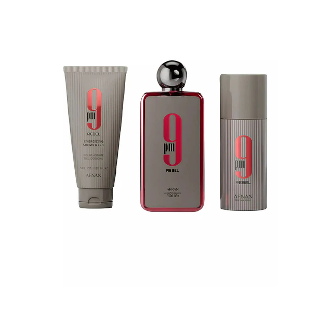 Estuche 9Pm Rebel S/Gel 150ml + Eau de Parfum 100Ml + Perfum Spray 150 Ml 2