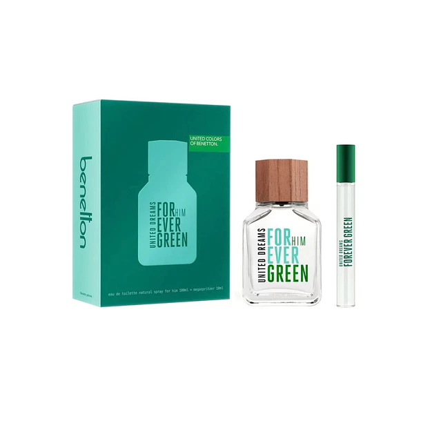 Estuche United Dreams For Him Ever Green Edt 100Ml + 10Ml Hombre 1