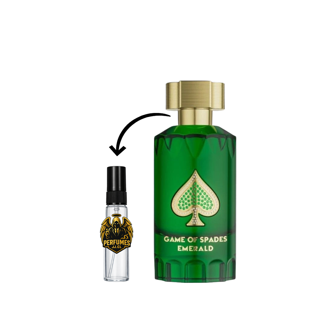 DECANT GAME OF SPADES EMERALD - JO MILANO (SYMPHONY LOUIS VUITTON) 1