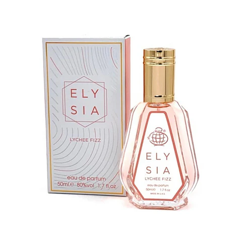 PERFUME ELYSIA LYCHEE FIZZ EDP 50ML MUJER SIN CELOFAN FRAGANCE WORLD