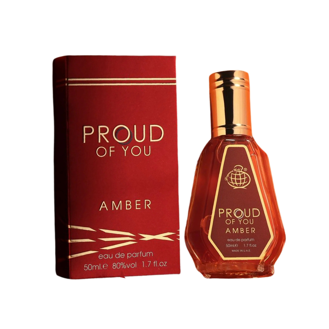 PERFUME PROUD OF YOU AMBER EDP 50ML HOMBRE SIN CELOFAN FRAGANCE WORLD (DUPE STRONGER WITH YOU AMBER ARMANI) 1