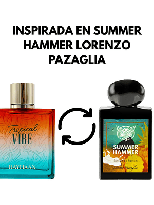 PERFUME RAYHAAN TROPICAL VIBE EDP 100ML (DUPE SUMMER HAMMER LORENZO PAZZAGLIA)