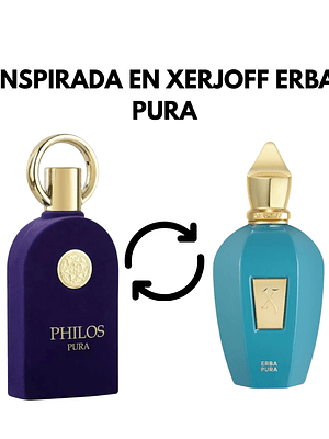 PERFUME PHILOS PURA EDP 100ML UNISEX MAISON ALHAMBRA (DUPE XERJOFF ERBA PURA)