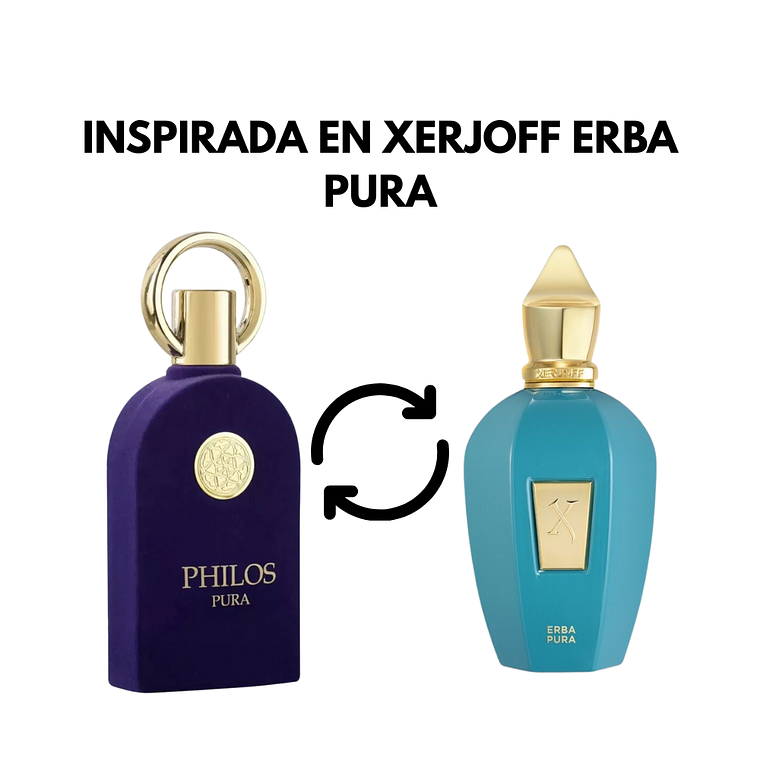 PERFUME PHILOS PURA EDP 100ML UNISEX MAISON ALHAMBRA (DUPE XERJOFF ERBA PURA) 2