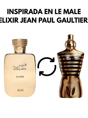 PERFUME HAWAS ELIXIR EDP 100ML HOMBRE RASASI (DUPE LE MALE ELIXIR JEAN PAUL GAULTIER)