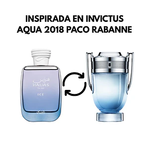 PERFUME HAWAS ICE EDP 100ML RASASI (DUPE INVICTUS AQUA 2018 PACO RABANNE)