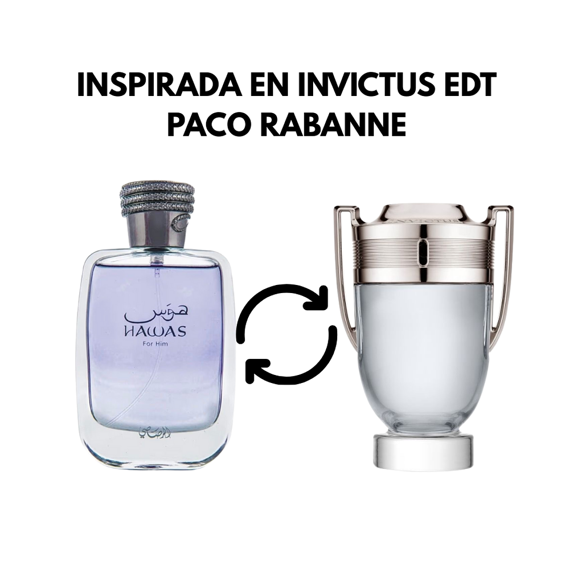 PERFUME HAWAS FOR HIM EDP 100ML  RASASI (DUPE INVICTUS EDT PACO RABANNE) 2