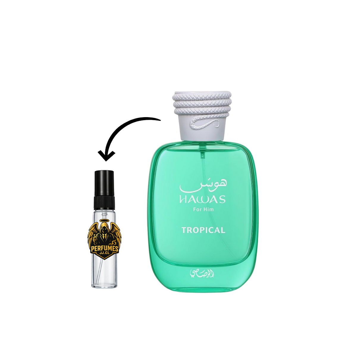 DECANT HAWAS TROPICAL EDP - RASASI (DUPE LE BEAU PARADISE GARDEN JPG) 1