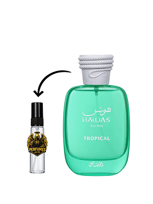 DECANT HAWAS TROPICAL EDP - RASASI (DUPE LE BEAU PARADISE GARDEN JPG)