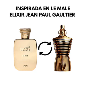DECANT HAWAS ELIXIR EDP - RASASI (DUPE LE MALE ELIXIR JPG)