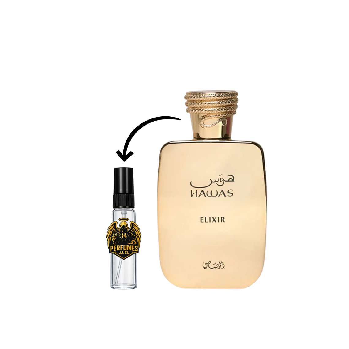DECANT HAWAS ELIXIR EDP - RASASI (DUPE LE MALE ELIXIR JPG) 1