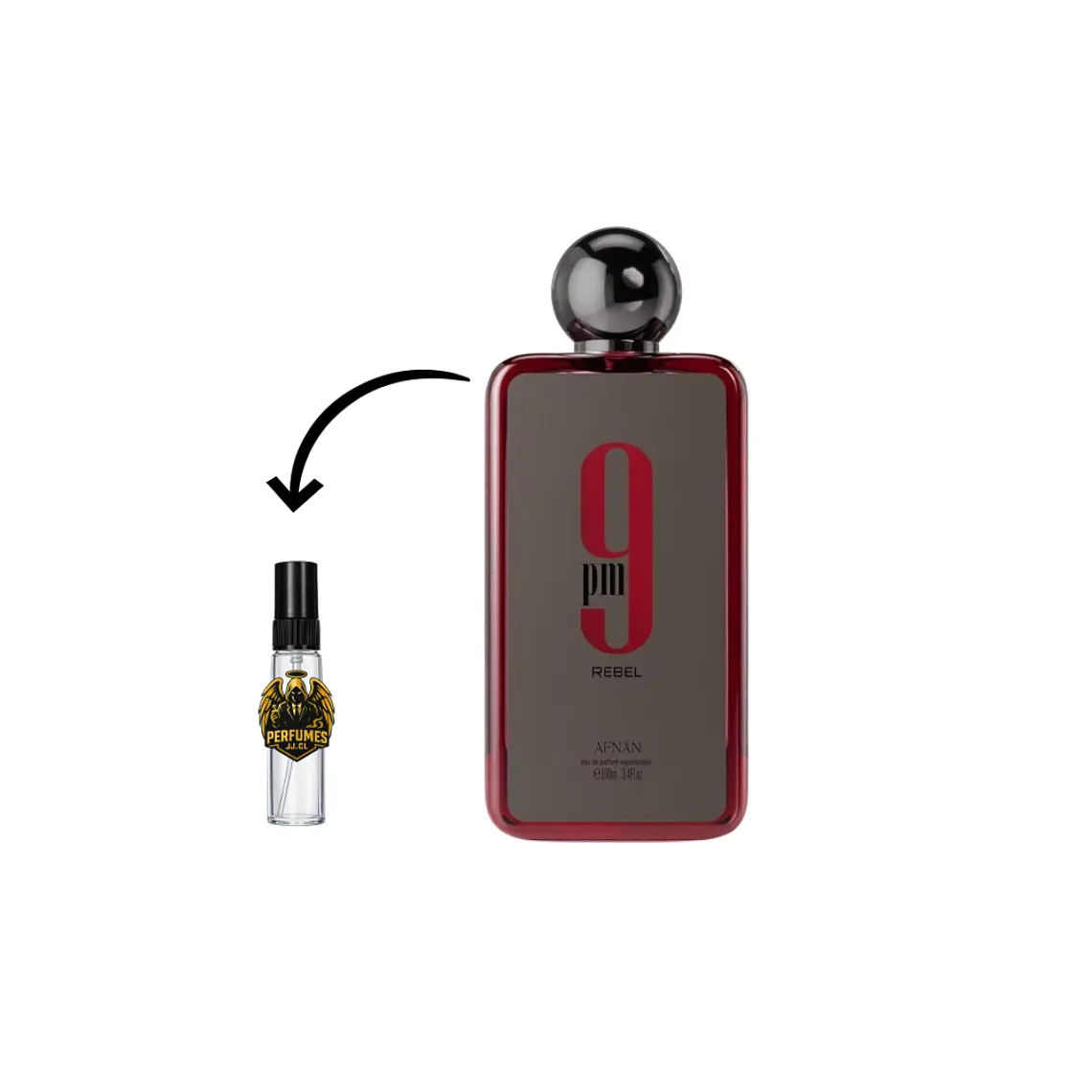 DECANT 9PM REBEL EDP UNISEX - AFNAN 1