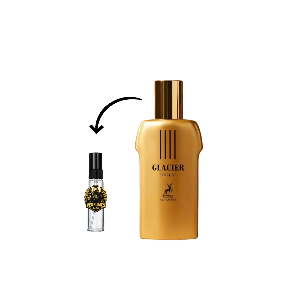 DECANT GLACIER GOLD EDP - MAISON ALHAMBRA (DUPE LE MALE ELIXIR JPG) 1