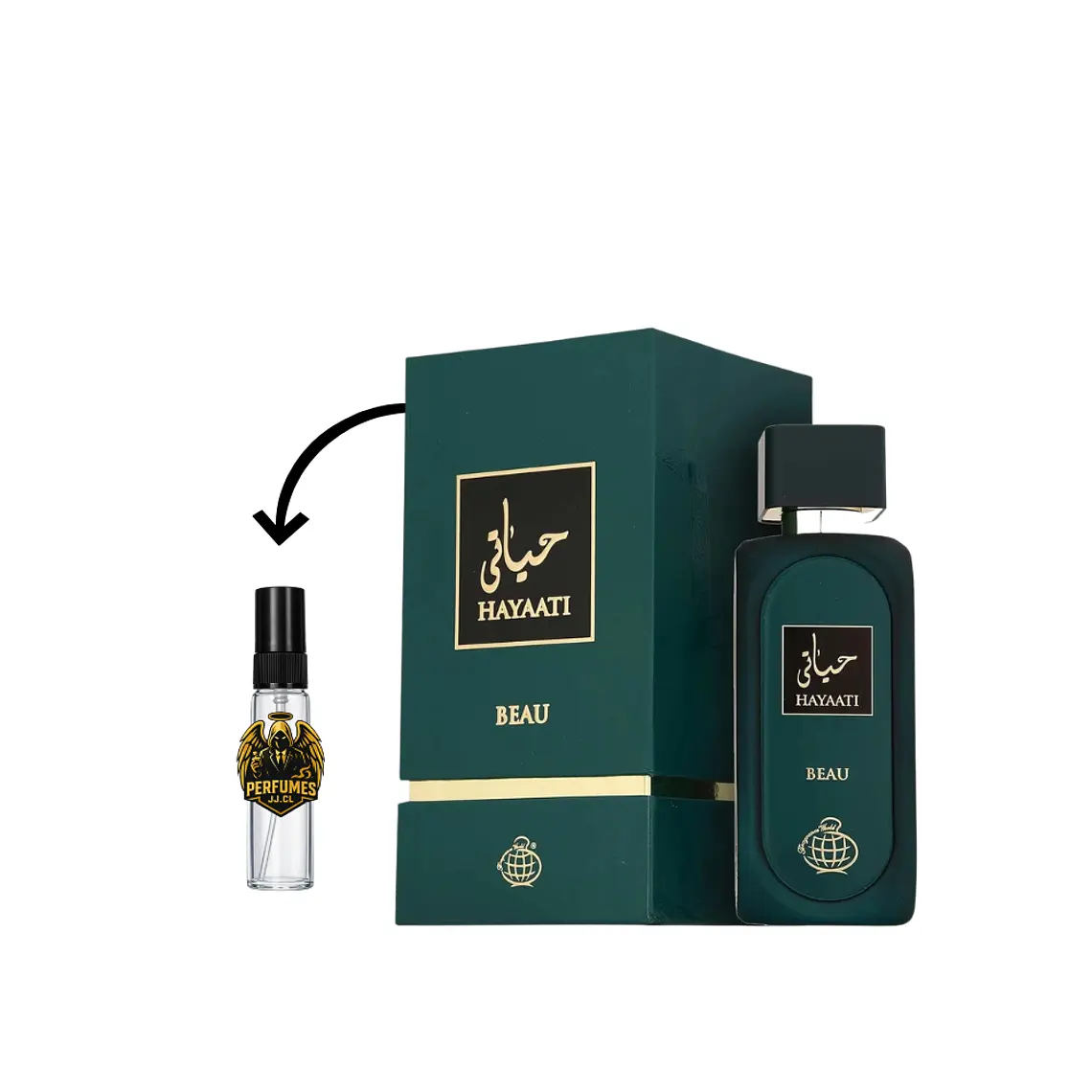 DECANT HAYAATI BEAU EDP - FRAGANCE WORLD (DUPE LE BEAU JPG) 1