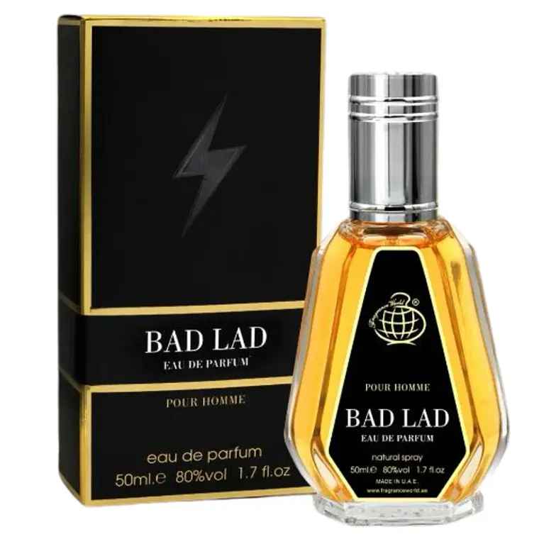 PERFUME BAD LAD POUR HOMME EDP 50ML - FRAGANCE WORLD (DUPE BAD BOY EDT CH) 1