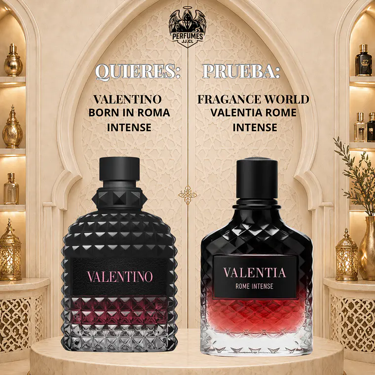 PERFUME VALENTIA ROME INTENSE EDP 100ML - FRAGANCE WORLD (DUPE VALENTINO BIR INTENSE) 2