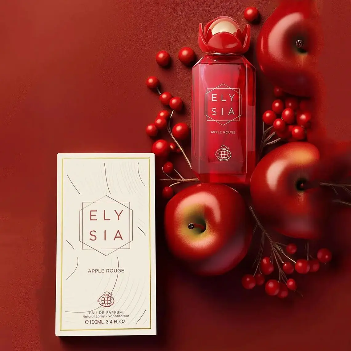 PERFUME ELYSIA APPLE ROUGE EDP 100ML MUJER - FRAGANCE WORLD  2