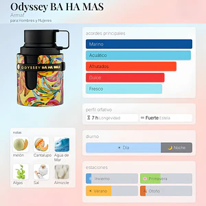 DECANT ODYSSEY BA HA MAS TROPICAL COLLECTION EDP - ARMAF