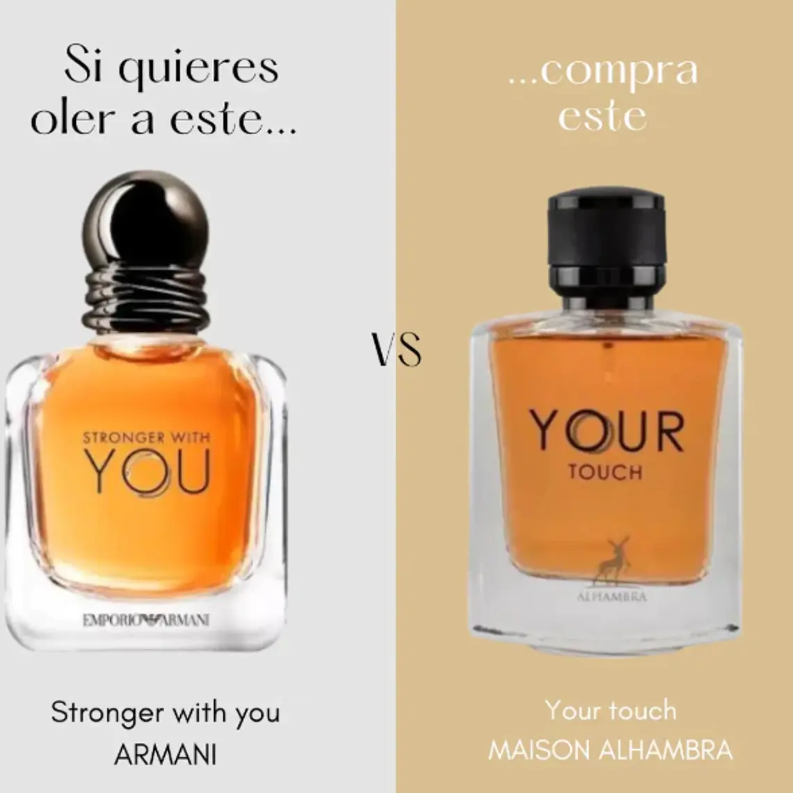 PERFUME YOUR TOUCH EDP 30ML HOMBRE - MAISON ALHAMBRA (DUPE STRONGER WITH YOU EDT) 2