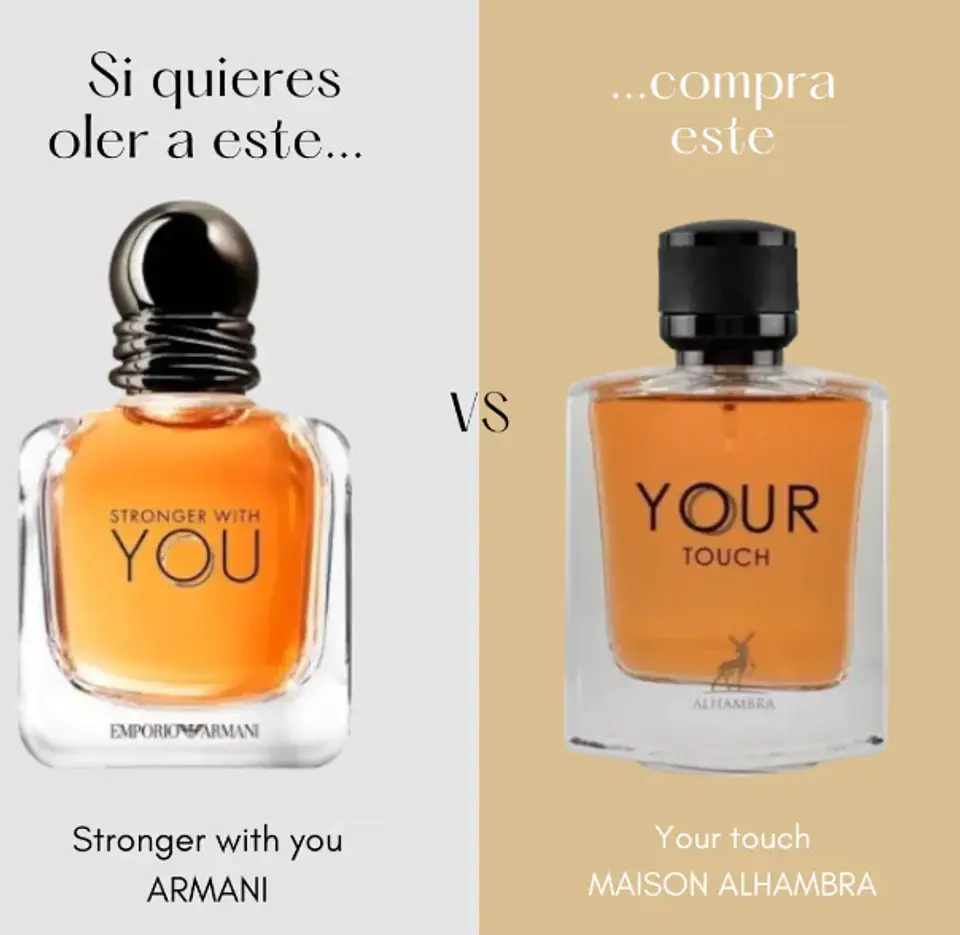 PERFUME YOUR TOUCH EDP 30ML HOMBRE - MAISON ALHAMBRA (DUPE STRONGER WITH YOU EDT) 2