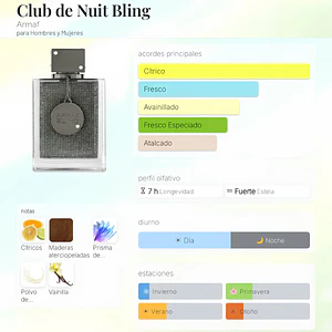 DECANT CLUB DE NUIT BLING EDP UNISEX - ARMAF 
