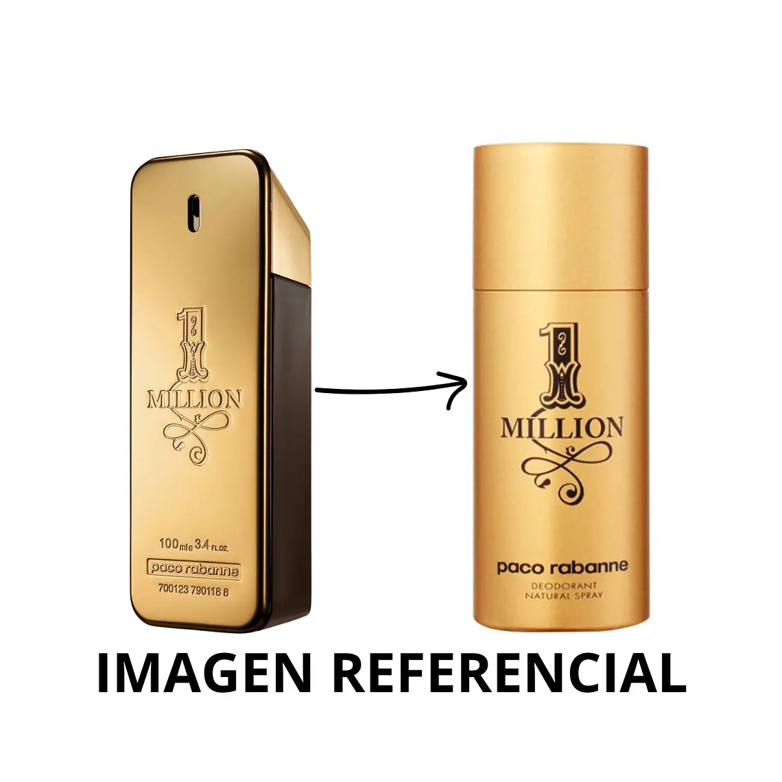 DESODORANTE SPRAY 1 MILLION EDT 150ML - PACO RABANNE  2