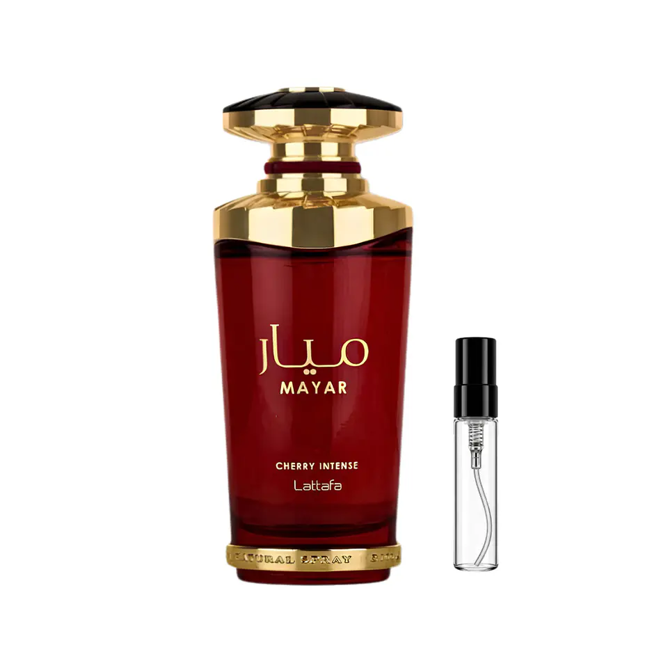 DECANT LATTAFA MAYAR CHERRY INTENSE EDP - (BLACK OPIUM OVER RED YVES SAINT LAURENT) 1