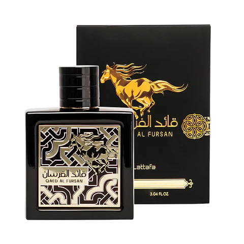 PERFUME QAED AL FURSAN EDP 90ML LATTAFA (BLACK XS PACO RABANNE)