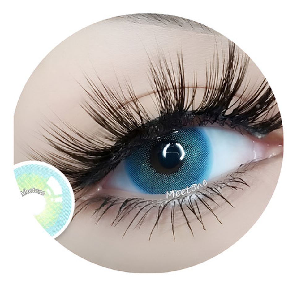Lentes De Contacto  Color Meetone - Aurora  Blue 1