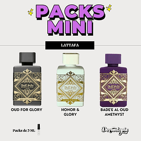 Pack Mini Arabe Bade'e Al Oud Lattafa - Packs Decants Mini 3ML