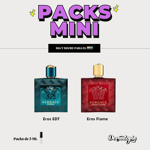 Pack Decants Día & Noche Para Él - Pack Mini 3ML