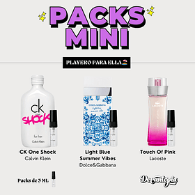 Pack Decants Playero Para Ella - Pack Mini 3ML