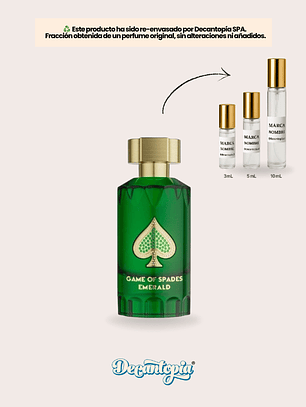 DECANT JO MILANO - GAME OF SPADES EMERALD