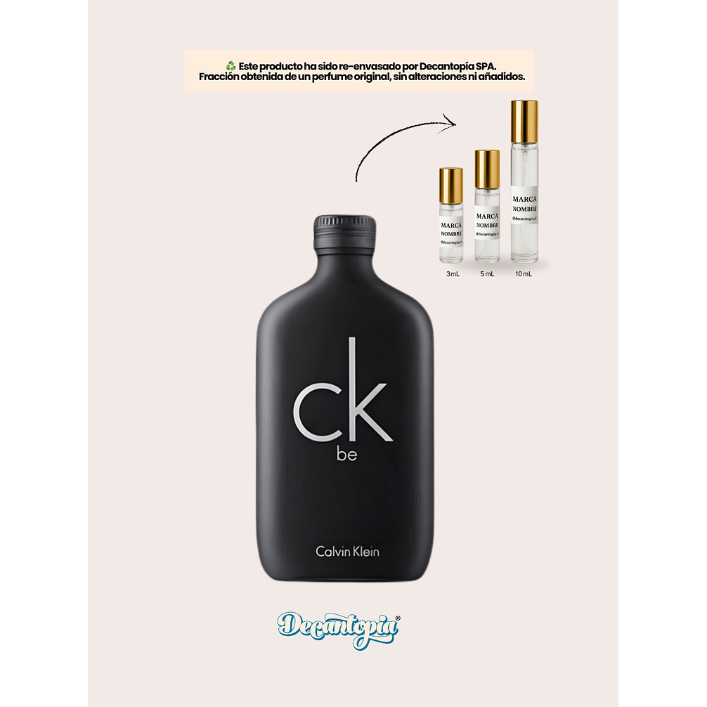 DECANT CALVIN KLEIN - CK BE EDT 1