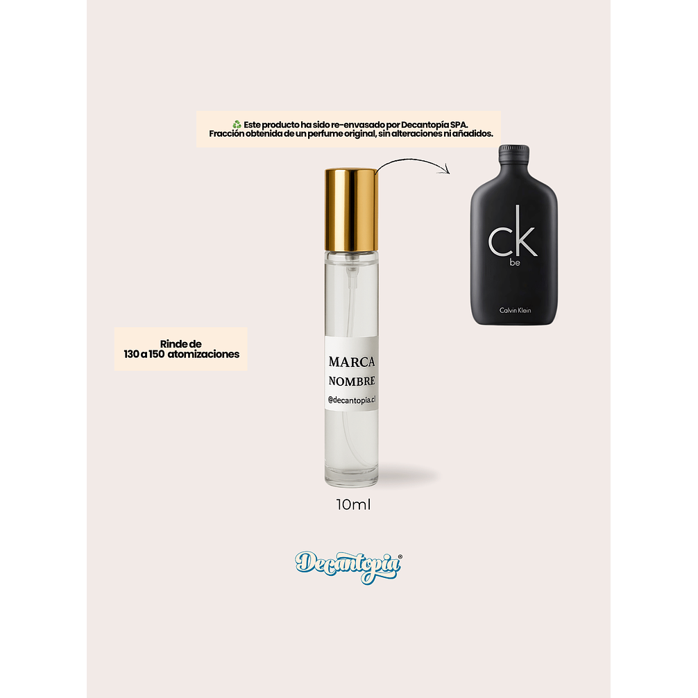 DECANT CALVIN KLEIN - CK BE EDT 3