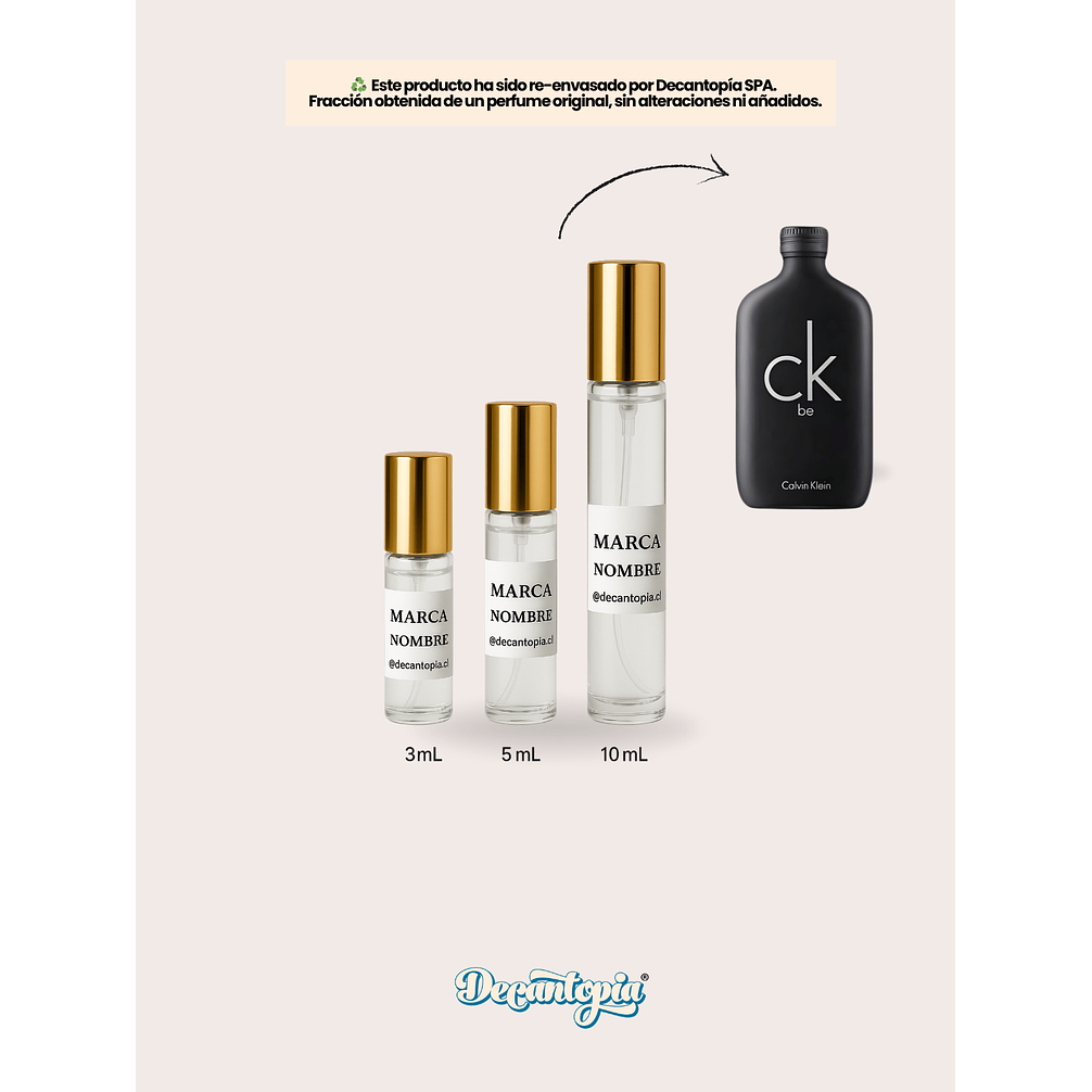 DECANT CALVIN KLEIN - CK BE EDT 5