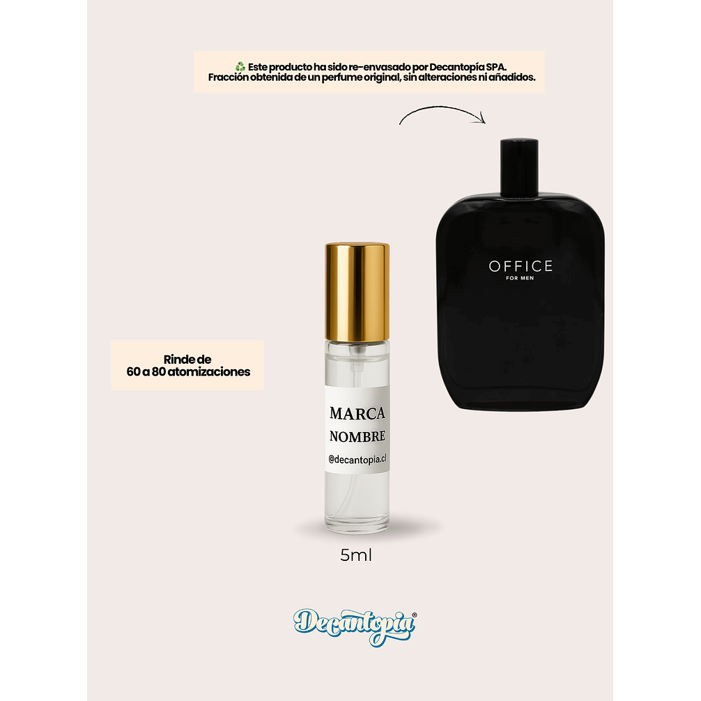 DECANT FRAGRANCE ONE - OFFICE FOR MEN	 2