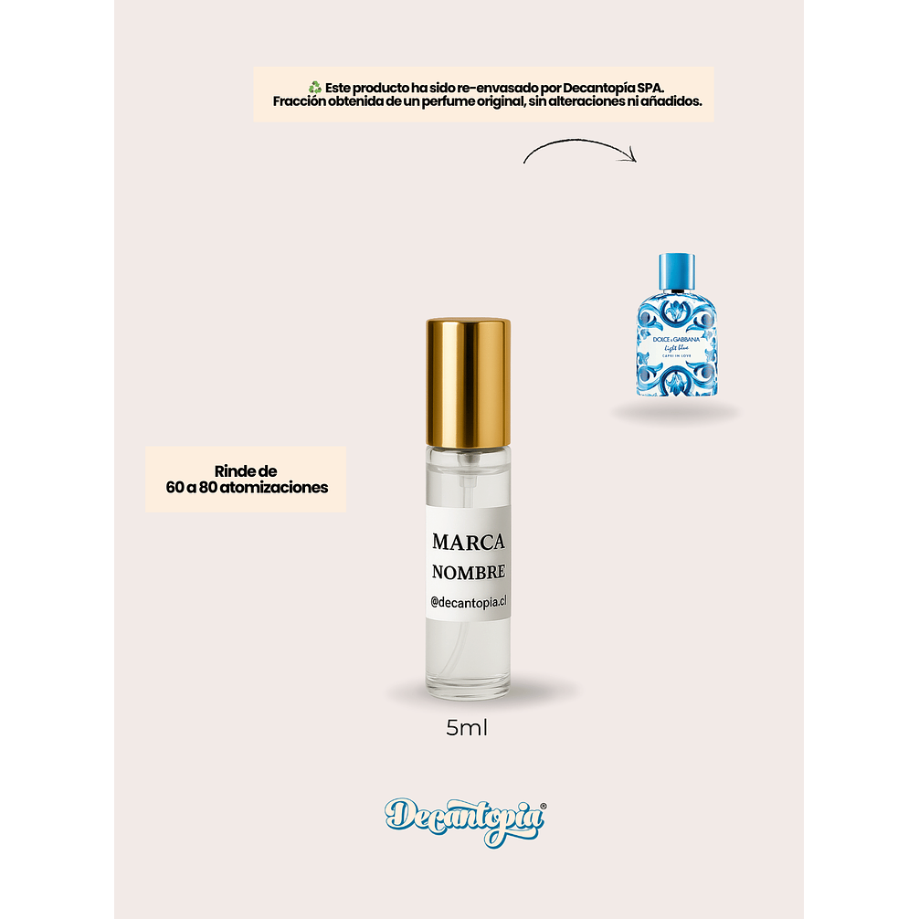DECANT DOLCE & GABBANA - LIGHT BLUE CAPRI IN LOVE POUR HOMME 2