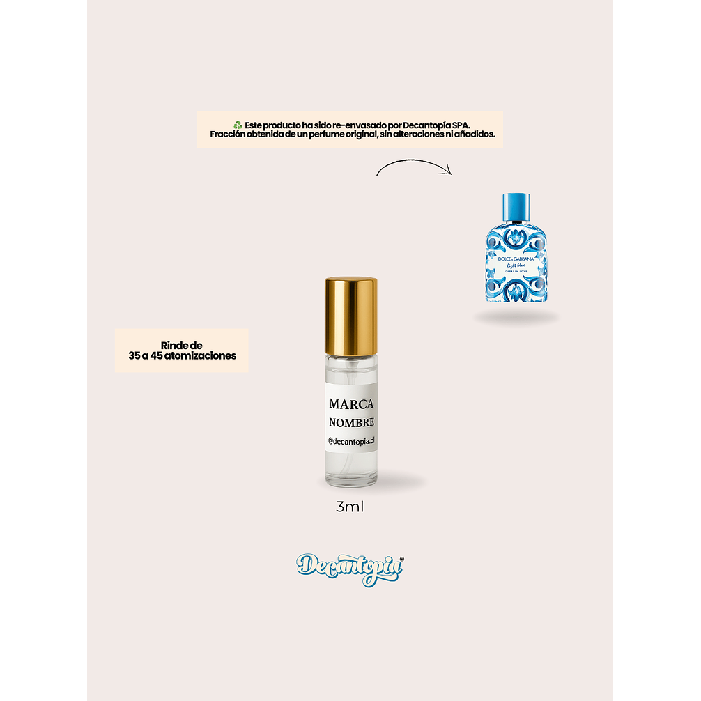 DECANT DOLCE & GABBANA - LIGHT BLUE CAPRI IN LOVE POUR HOMME 5