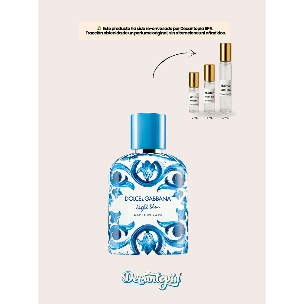 DECANT DOLCE & GABBANA - LIGHT BLUE CAPRI IN LOVE POUR HOMME 1