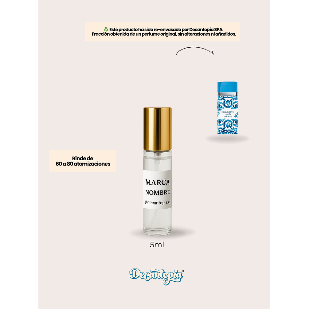DECANT DOLCE & GABBANA - LIGHT BLUE CAPRI IN LOVE EDP 3