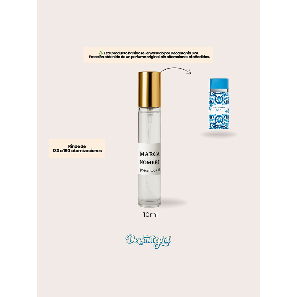 DECANT DOLCE & GABBANA - LIGHT BLUE CAPRI IN LOVE EDP 4