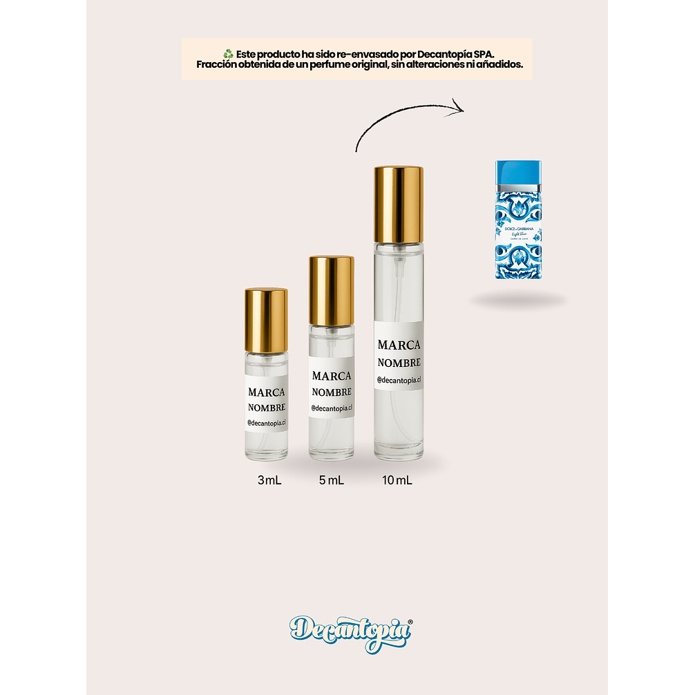 DECANT DOLCE & GABBANA - LIGHT BLUE CAPRI IN LOVE EDP 5