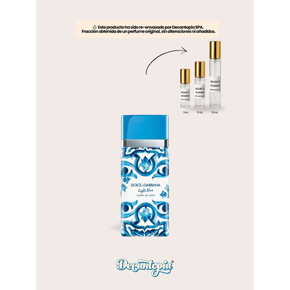 DECANT DOLCE & GABBANA - LIGHT BLUE CAPRI IN LOVE EDP 1